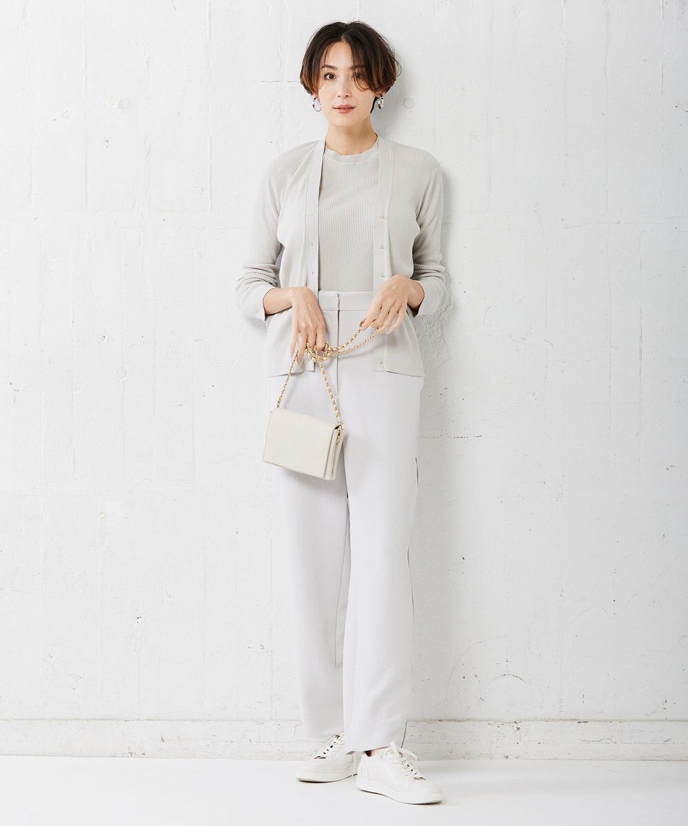 ICB 【洗える】 コンパクトリブ カーディガン 