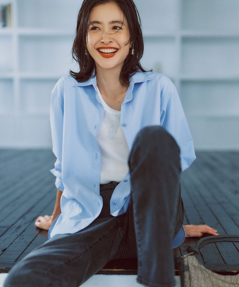 UNFILO 【MAG×スタイリストコラボ】イージーケアシャツ×ラメIラインスカート 