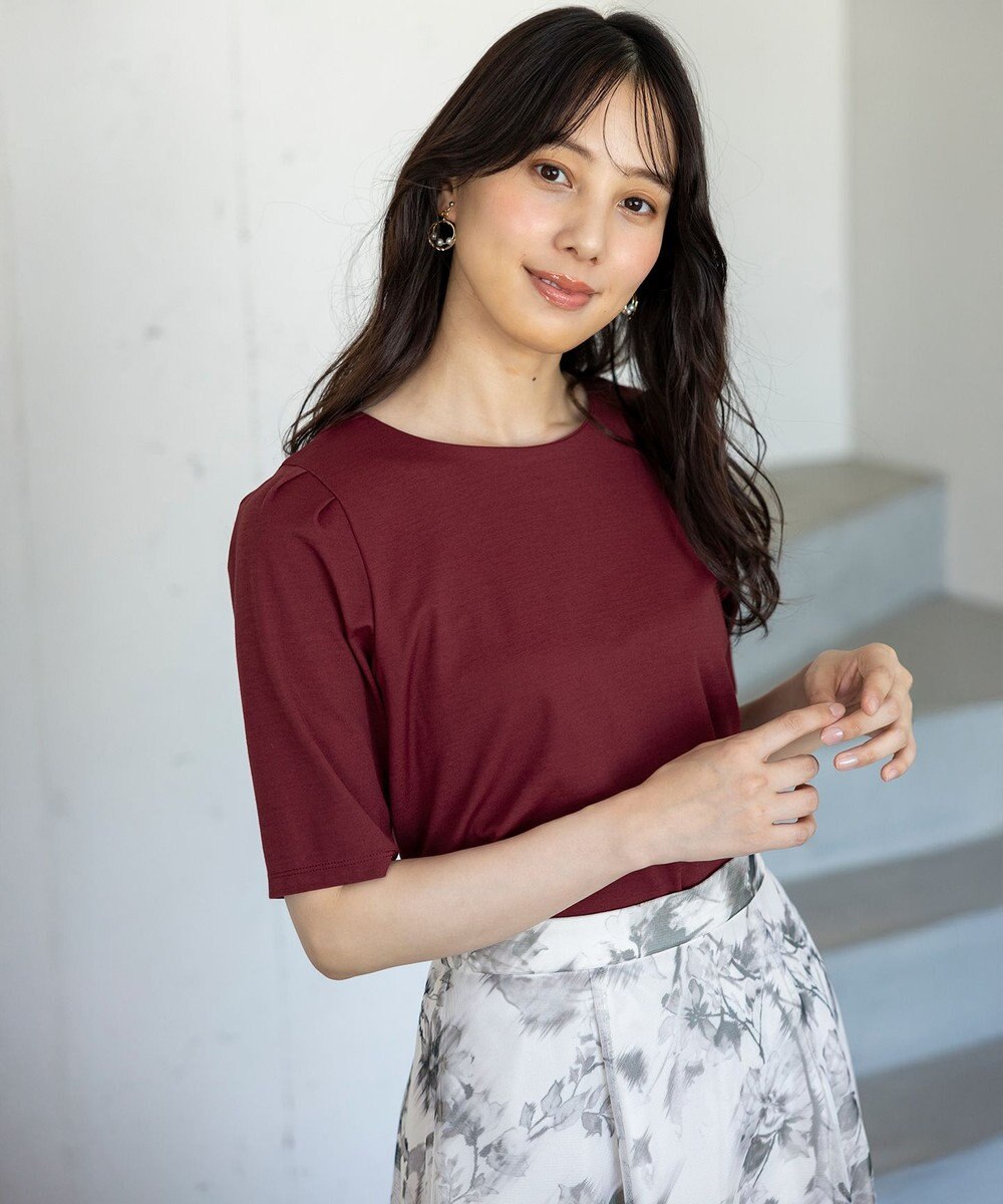 ANY SIS 【接触冷感・UVカット・洗える】ハイストレッチスムースタックスリーブ カットソー 