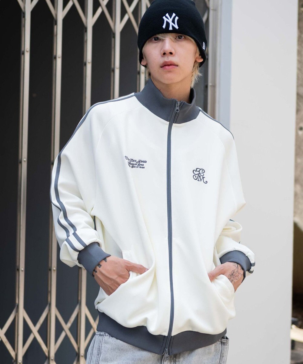 WEGO 【ユニセックスITEM/MLサイズ展開】ラグランライントラックジャケット 