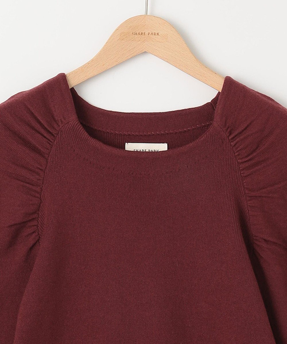 SHARE PARK LADIES ギャザースリーブプルオーバー 