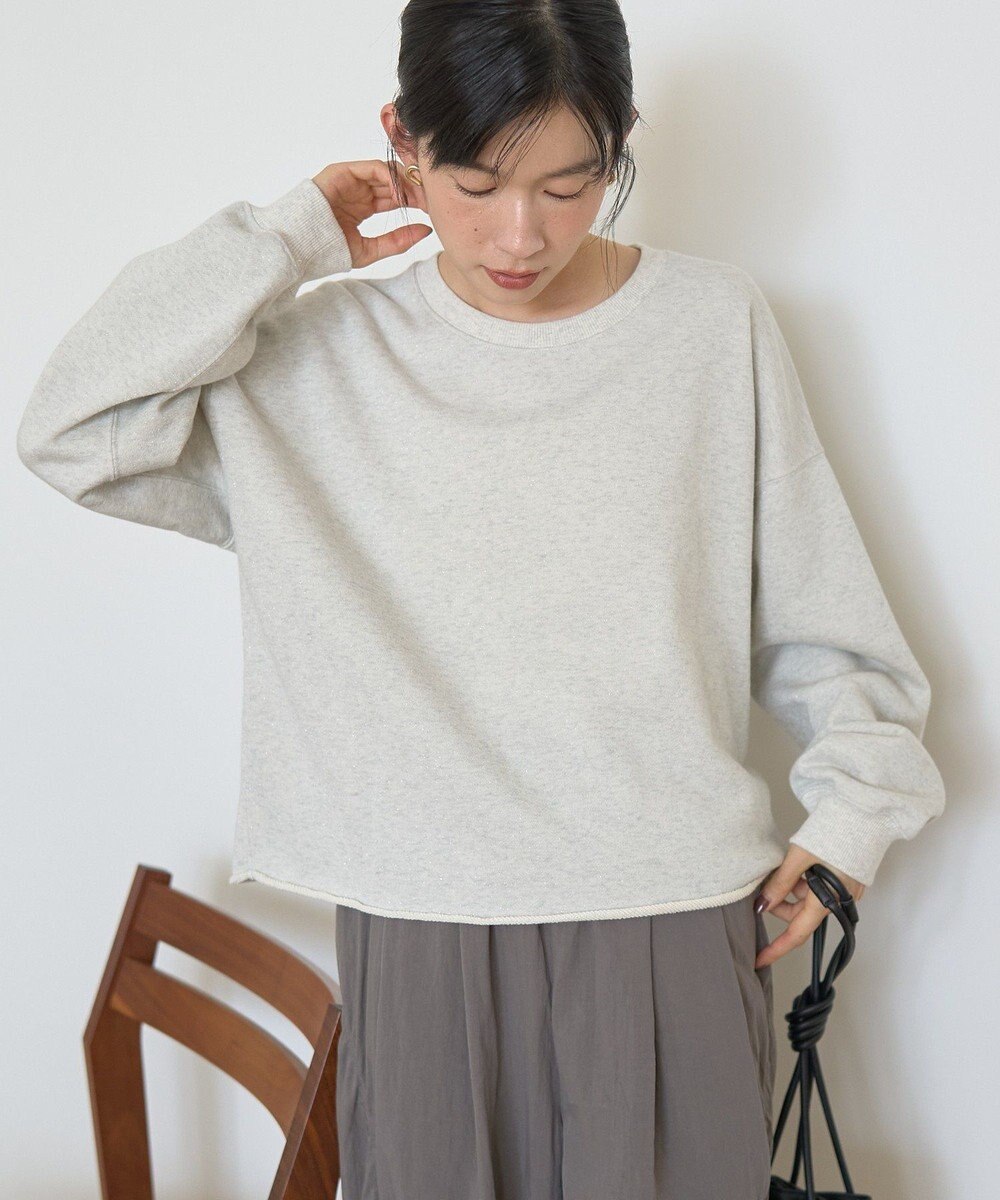 AMERICAN HOLIC ラメ裏毛スウェットプルオーバー 