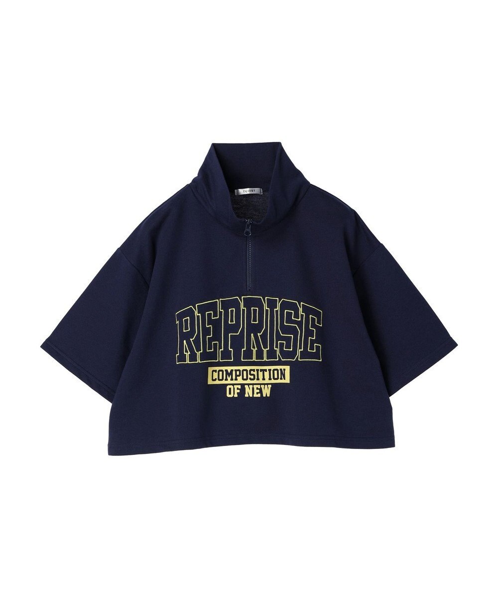 Green Parks ＥＧＯＩＳＴ　ハーフＺｉｐロゴ５分袖プルオーバー 