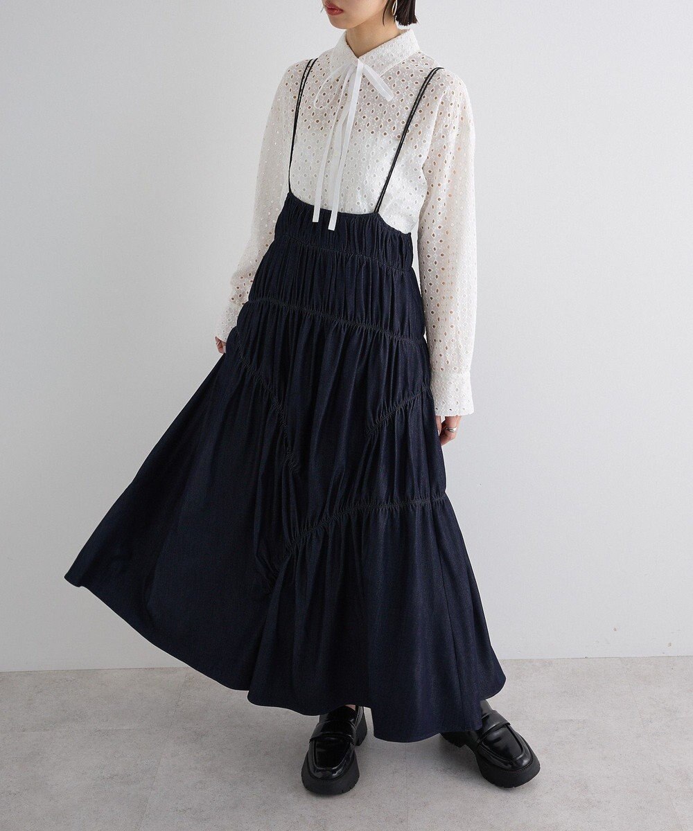 Green Parks ギャザースカート 