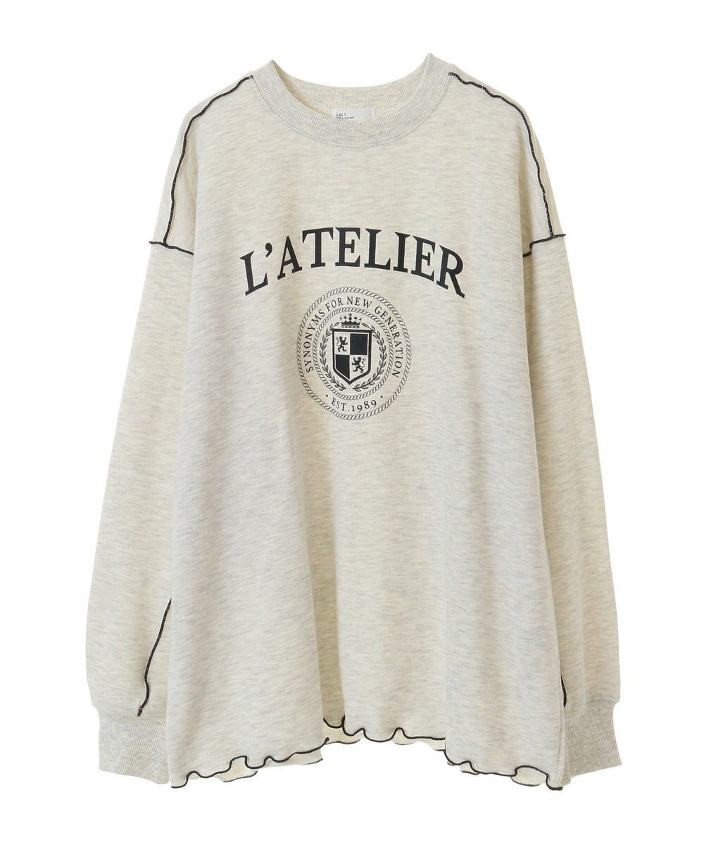 CRAFT STANDARD BOUTIQUE 配色ロゴメロープルオーバー 