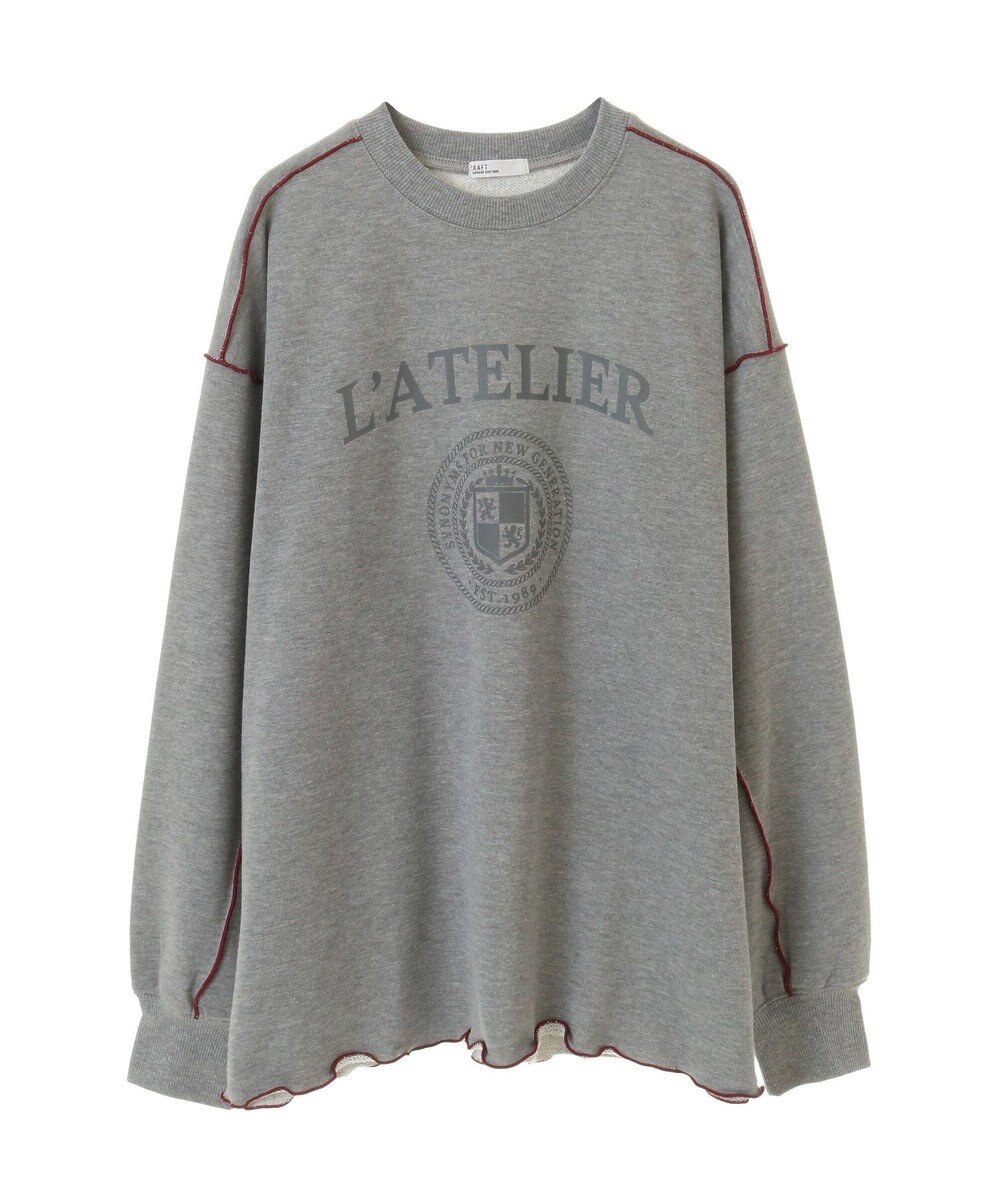 CRAFT STANDARD BOUTIQUE 配色ロゴメロープルオーバー 