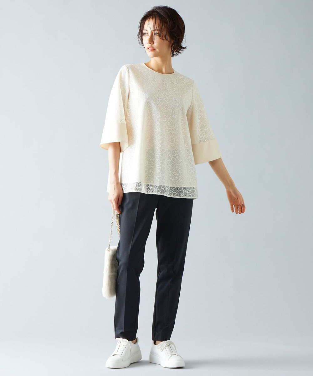 自由区 【撥水加工・洗える】ライトモクロディテーパード パンツ 