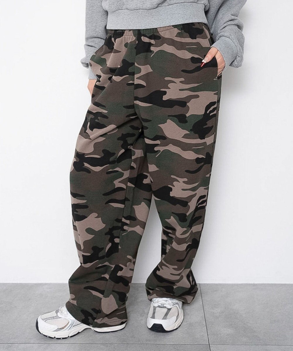 WEGO 【ウエストゴム/XSSMサイズ展開】スウェットワイドパンツ 