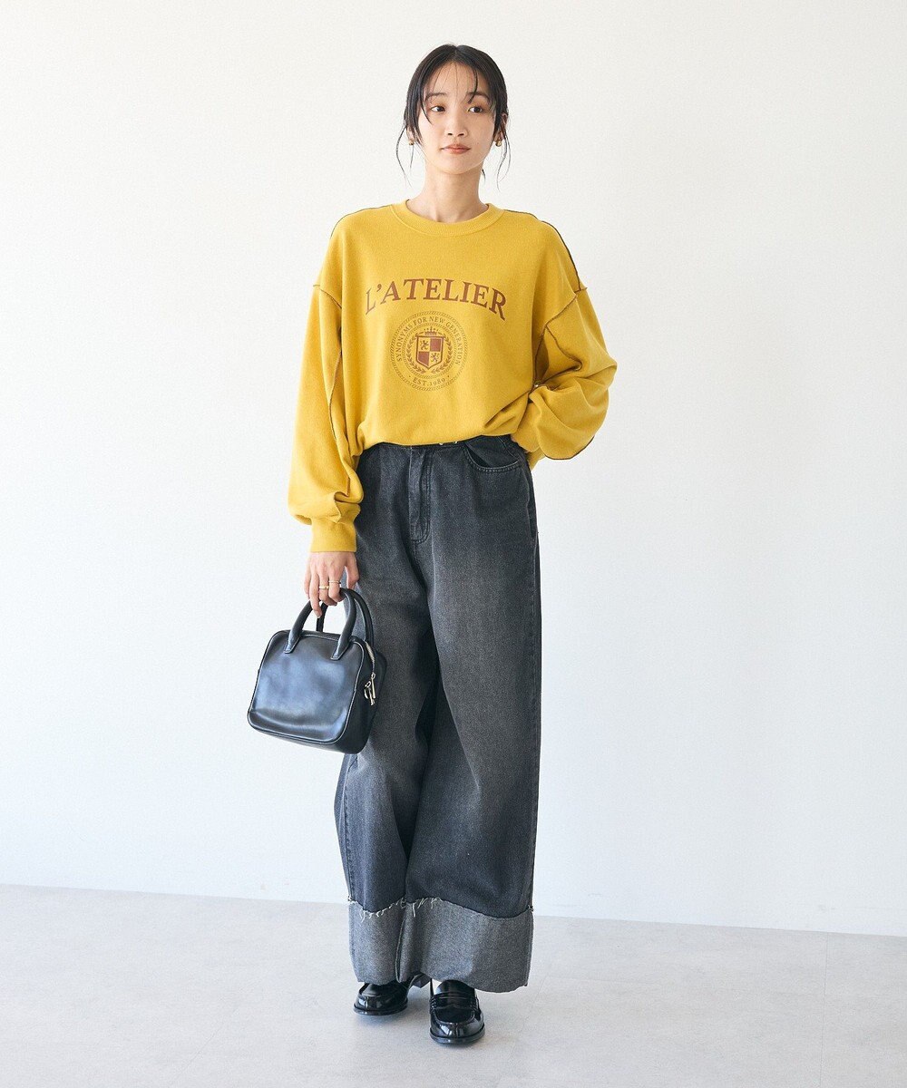 CRAFT STANDARD BOUTIQUE 配色ロゴメロープルオーバー 