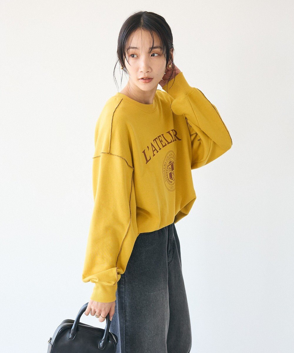 CRAFT STANDARD BOUTIQUE 配色ロゴメロープルオーバー 