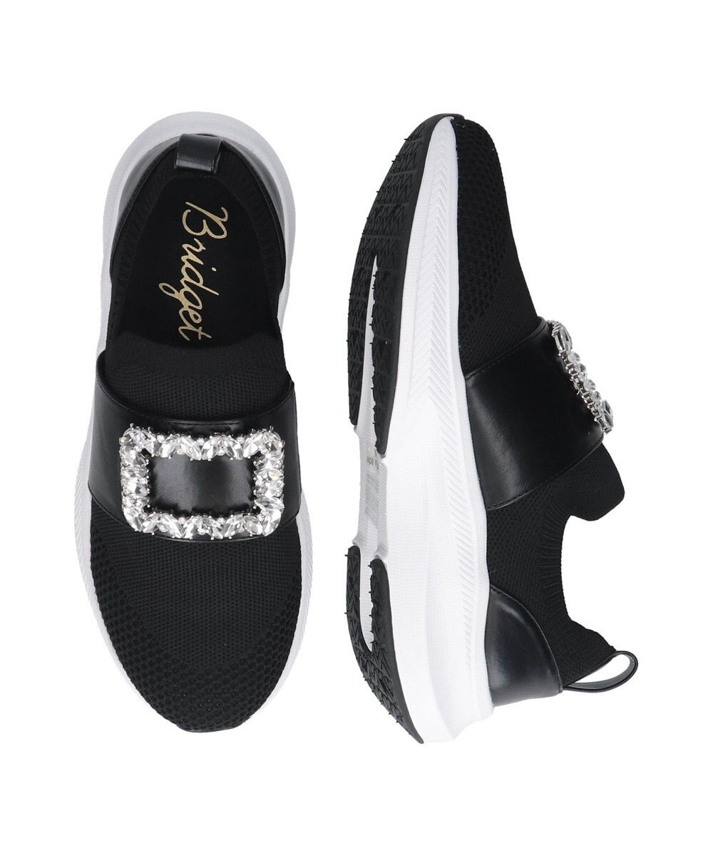 Bridget Birkin 【Bridget Birkin】ビジューバックルニットスニーカー 