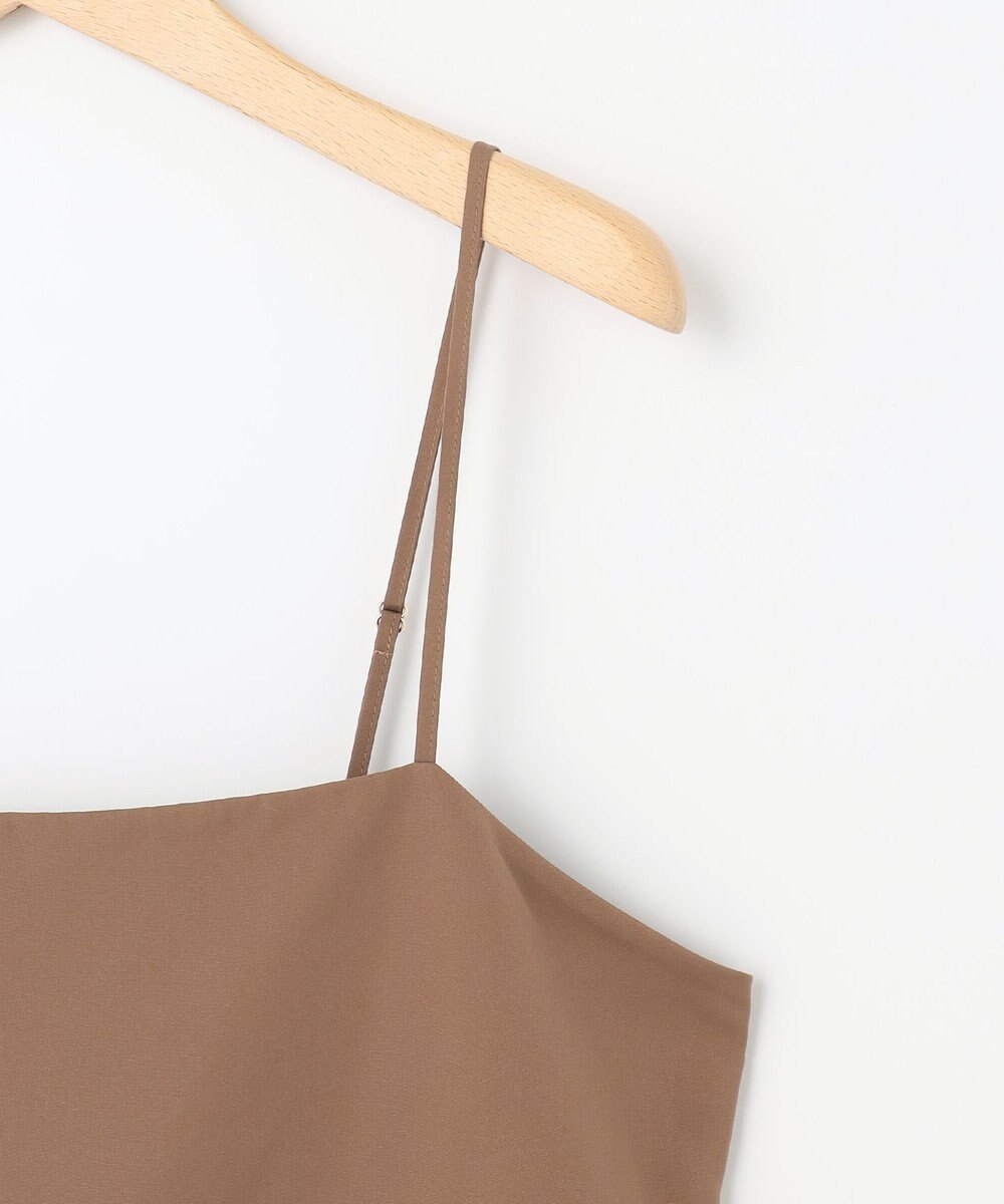 組曲 S 【洗える】タフタギャザーキャミソールワンピース 