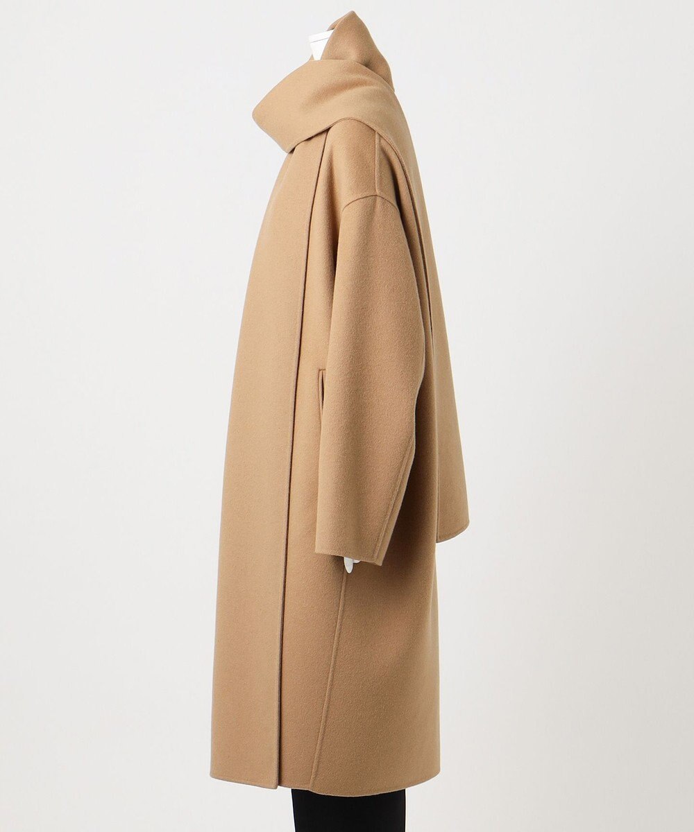 23区 L 【エステータ】ウールリバー ストールデザイン コート 