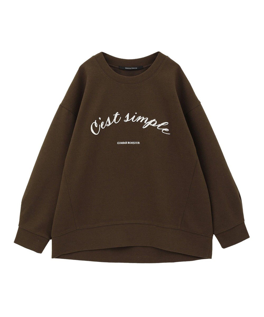 YECCA VECCA 起毛ロゴプルオーバー 
