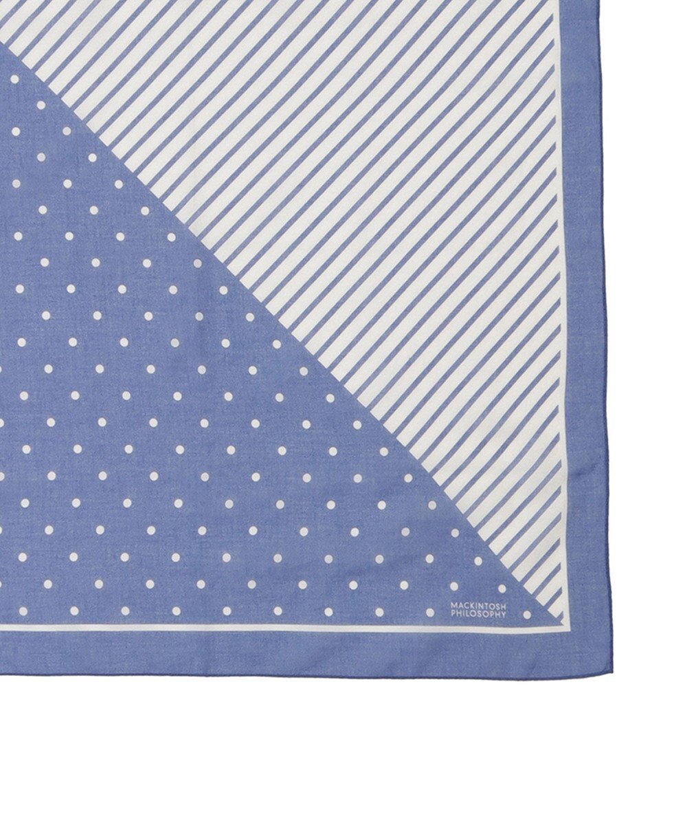 MOONBAT 【洗える/日本製】MACKINTOSH PHILOSOPHY チェックロゴ コットンスカーフ 65cm×65cm 
