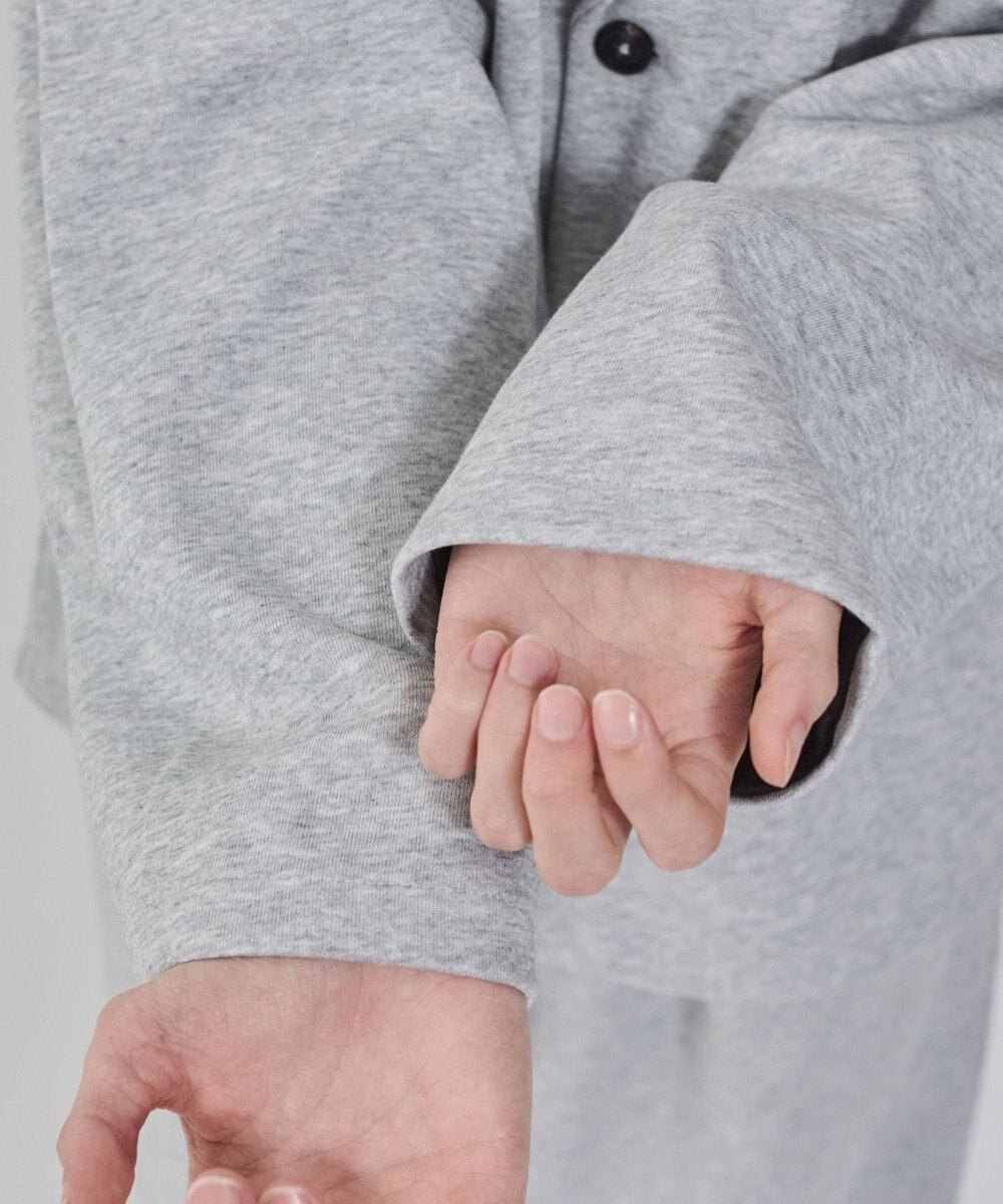 WEGO 【ユニセックス着用ITEM/MLサイズ展開】ボンディングスウェットテーラードジャケット 