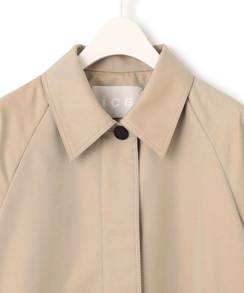 ICB 【撥水加工】ＴＣシャンブレーツイル ステンカラーコート 