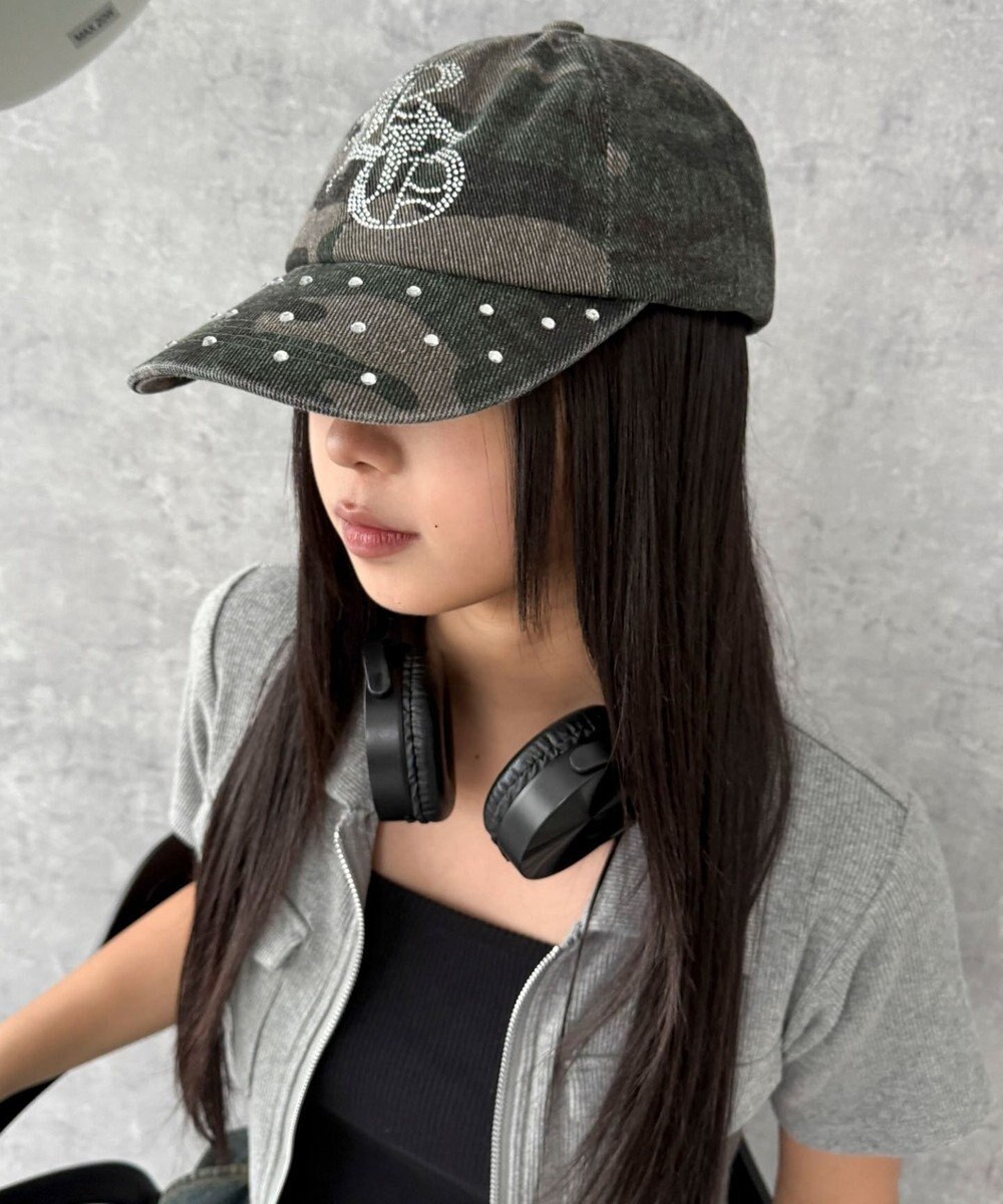 WEGO ロゴラインストーンキャップ 