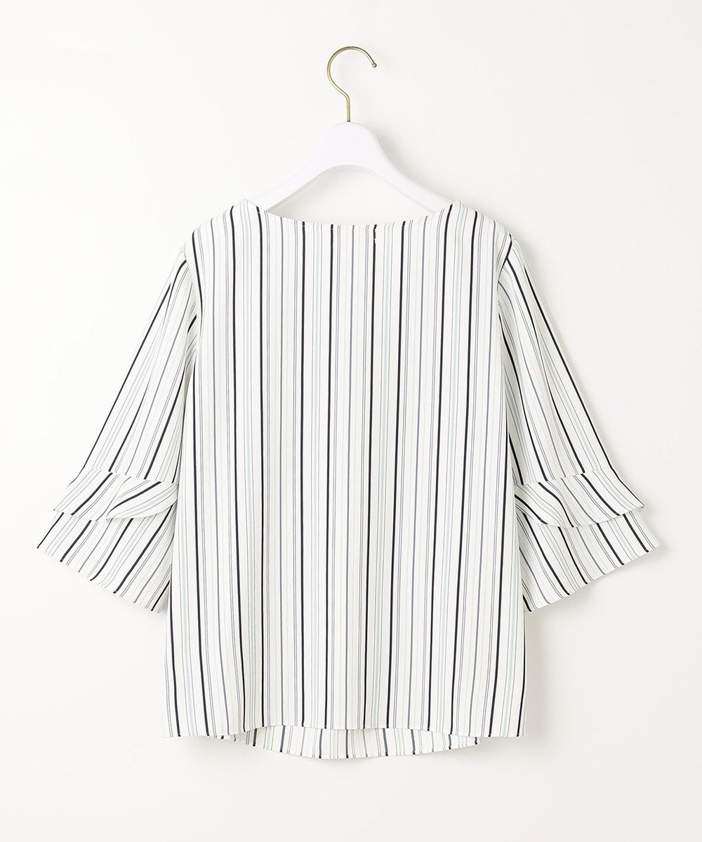 ANY SIS S 【洗える】ラッフルフレアジョーゼット ブラウス 