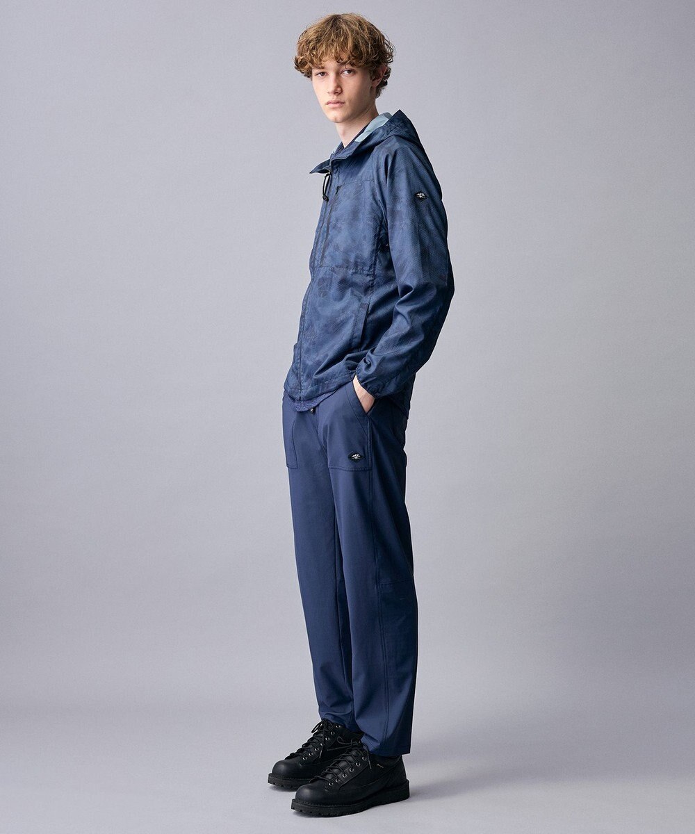 JOSEPH ABBOUD MOUNTAIN 【ストレッチ/軽量/ECO撥水/ポケッタブル】エンボスストレッチ パーカー 