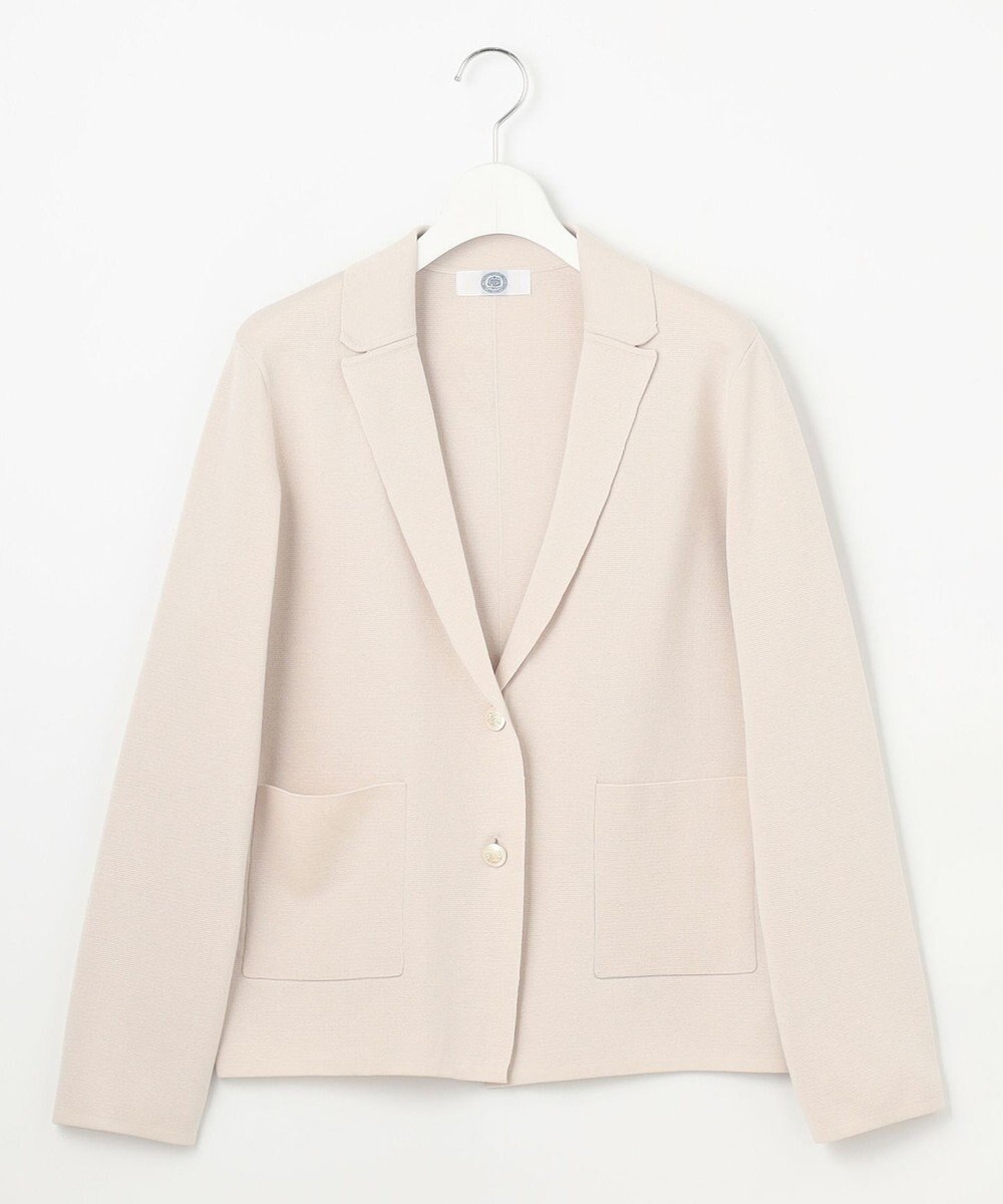 J.PRESS LADIES 【洗える】Cotton Acetate ニット ジャケット 
