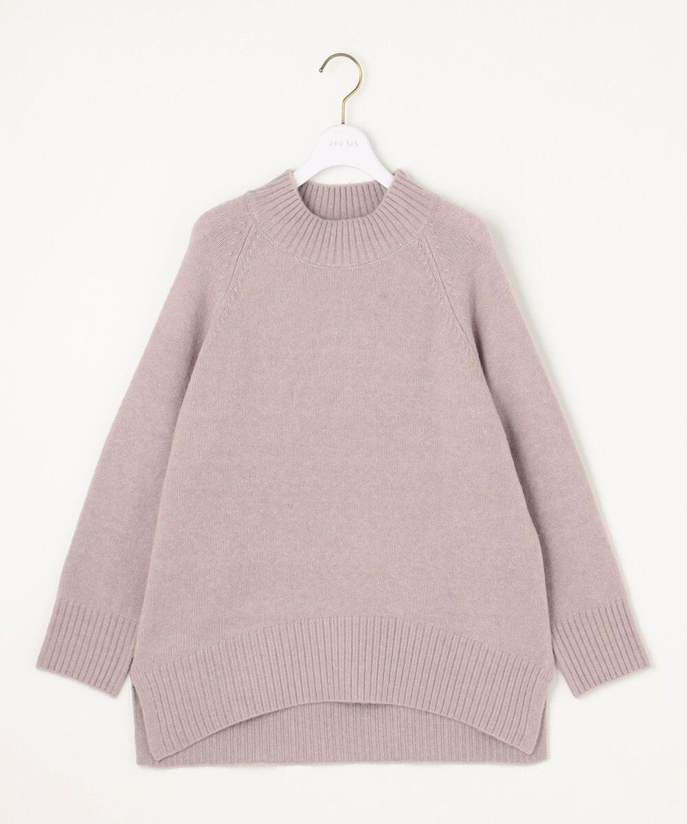 ANY SIS 【洗える】ハイネックラグラン ニット 