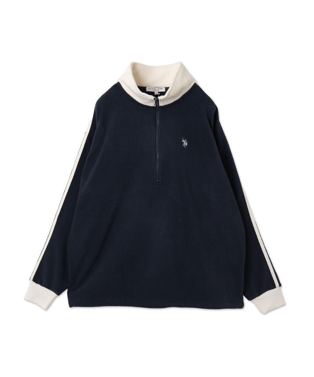 WEGO 【ユニセックス着用ITEM】USPOLOフリースハーフジッププルオーバー 