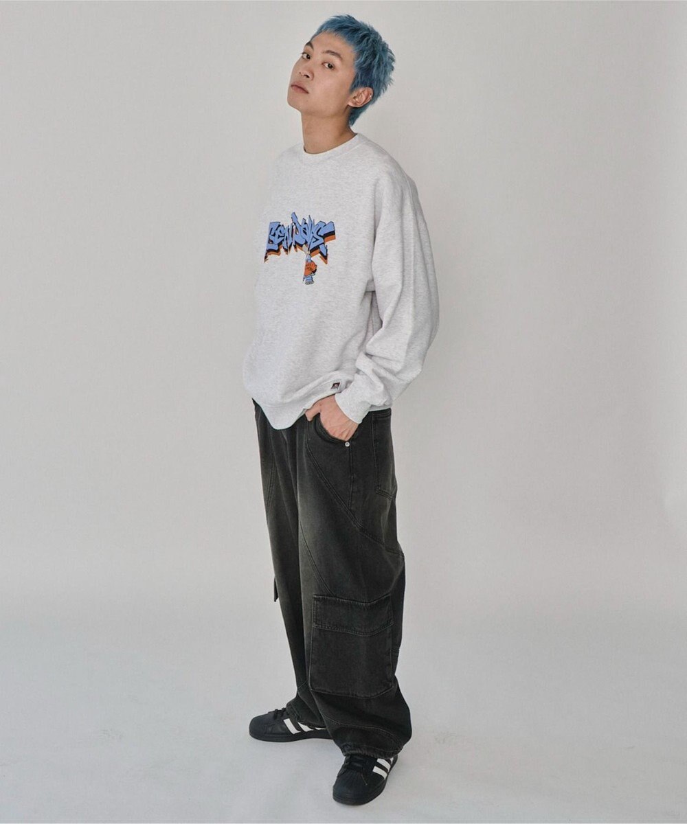 WEGO 【ユニセックス着用ITEM/MLサイズ展開】別注BENDAVISバブルロゴプルオーバー 