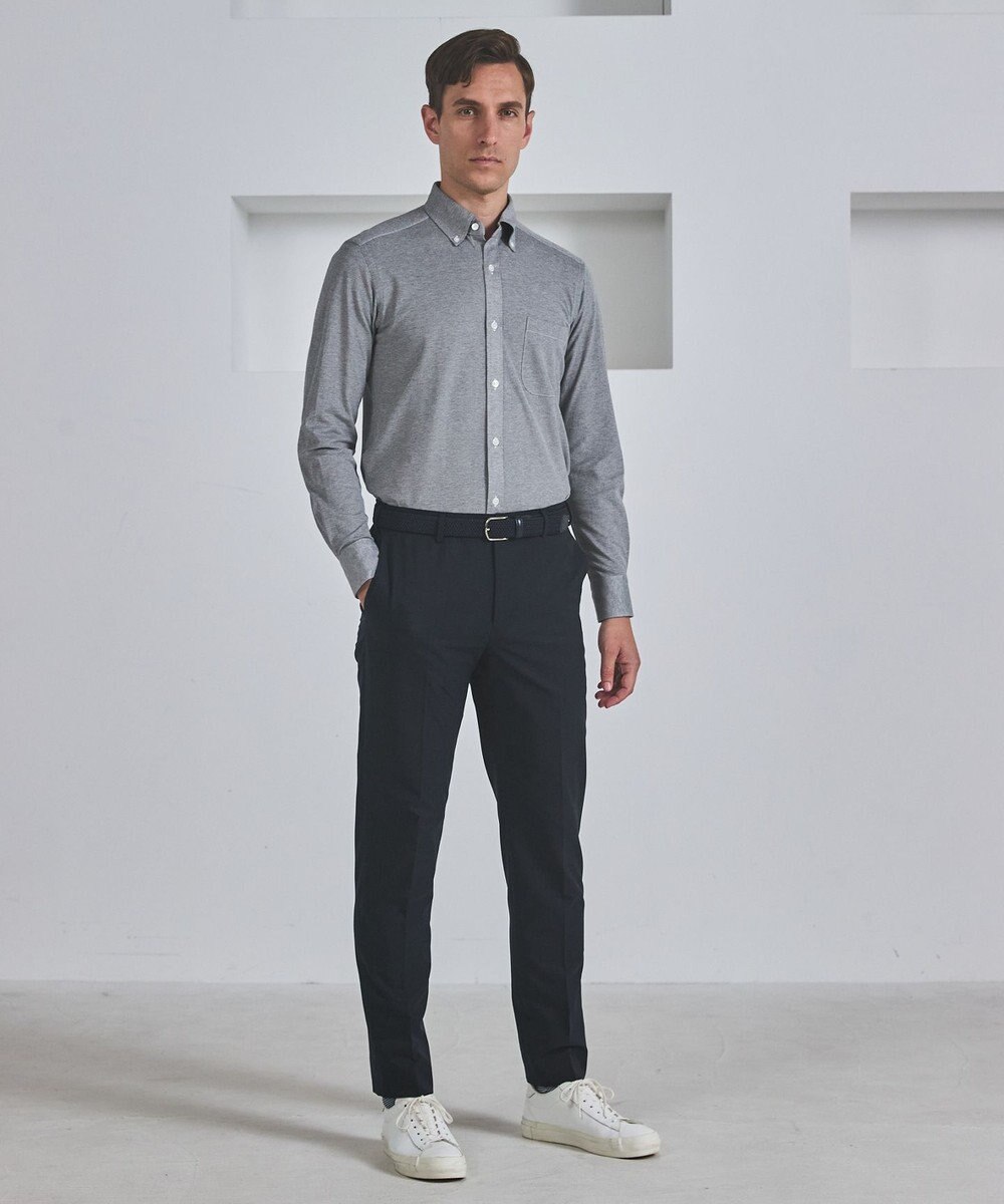 GOTAIRIKU 【ビジカジ兼用】ゴムメッシュ レザーコンビベルト 