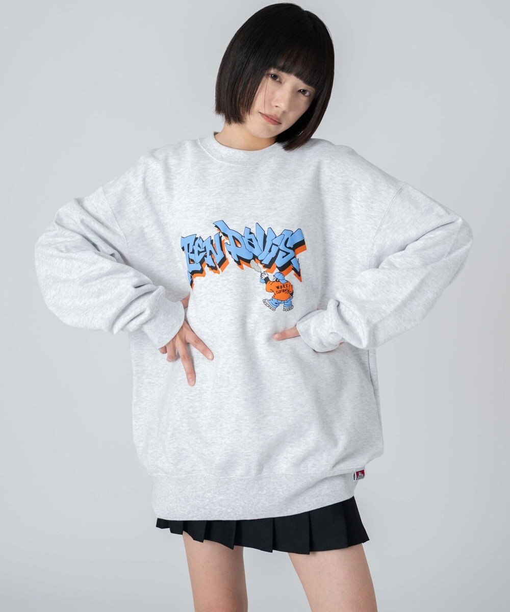 WEGO 【ユニセックス着用ITEM/MLサイズ展開】別注BENDAVISバブルロゴプルオーバー 