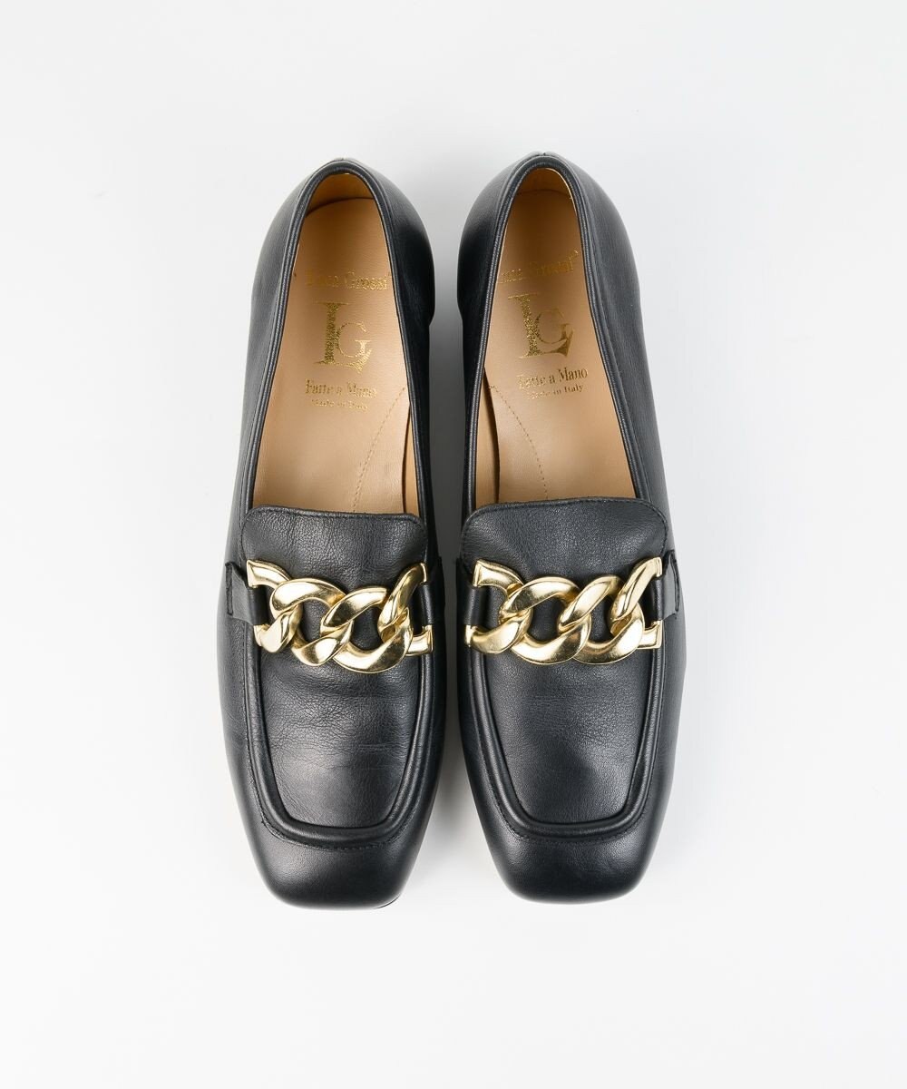 BONTRE 【LucaGrossi/ルカグロッシ】スクエアチェーンローファー/ H092M-US 