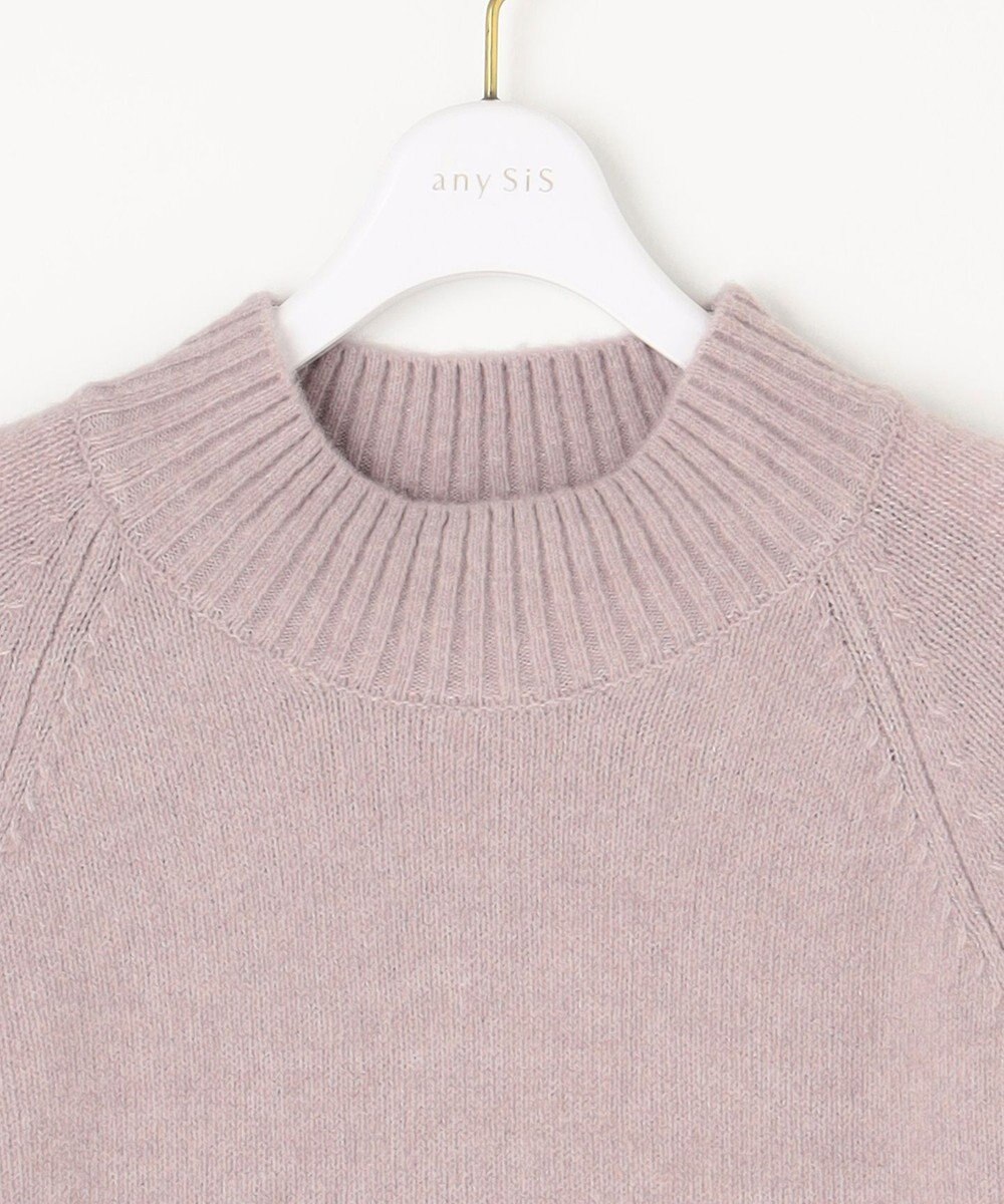 ANY SIS 【洗える】ハイネックラグラン ニット 