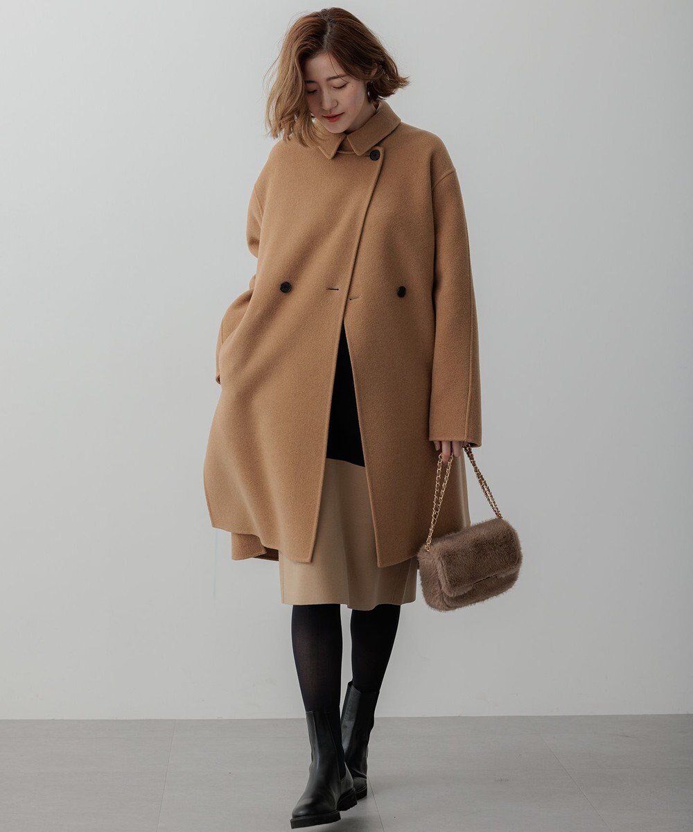 23区 L 【滝沢眞規子さん着用/Oggi掲載】MANTECOPure リバーコート 