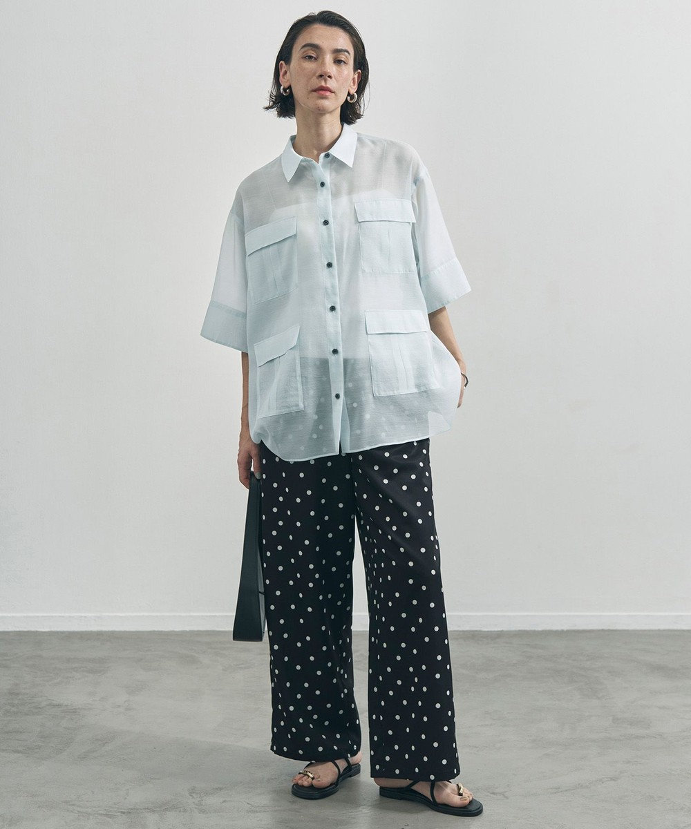 UNFILO 【ウエストゴム】プリント イージーパンツ 