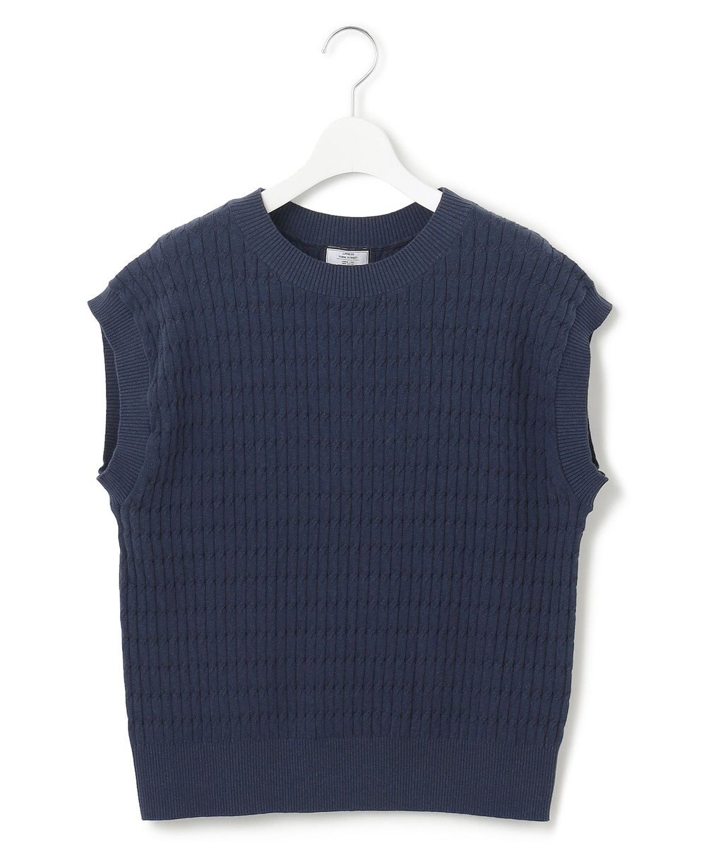 J.PRESS YORK STREET 【WOMEN】コットンケーブル ベスト 