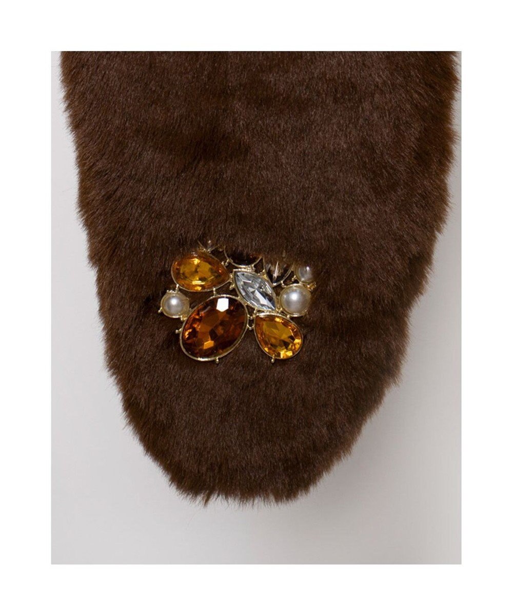 UNBILLION カシュネ cache nez / ビジュー付エコファーティペット 