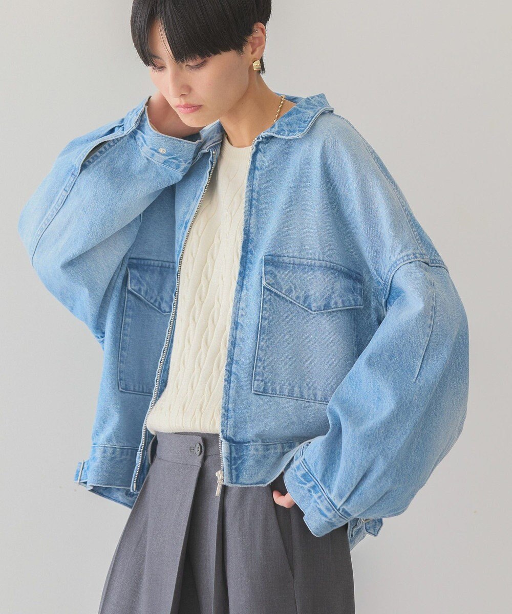 AMERICAN HOLIC デニムショートブルゾン 