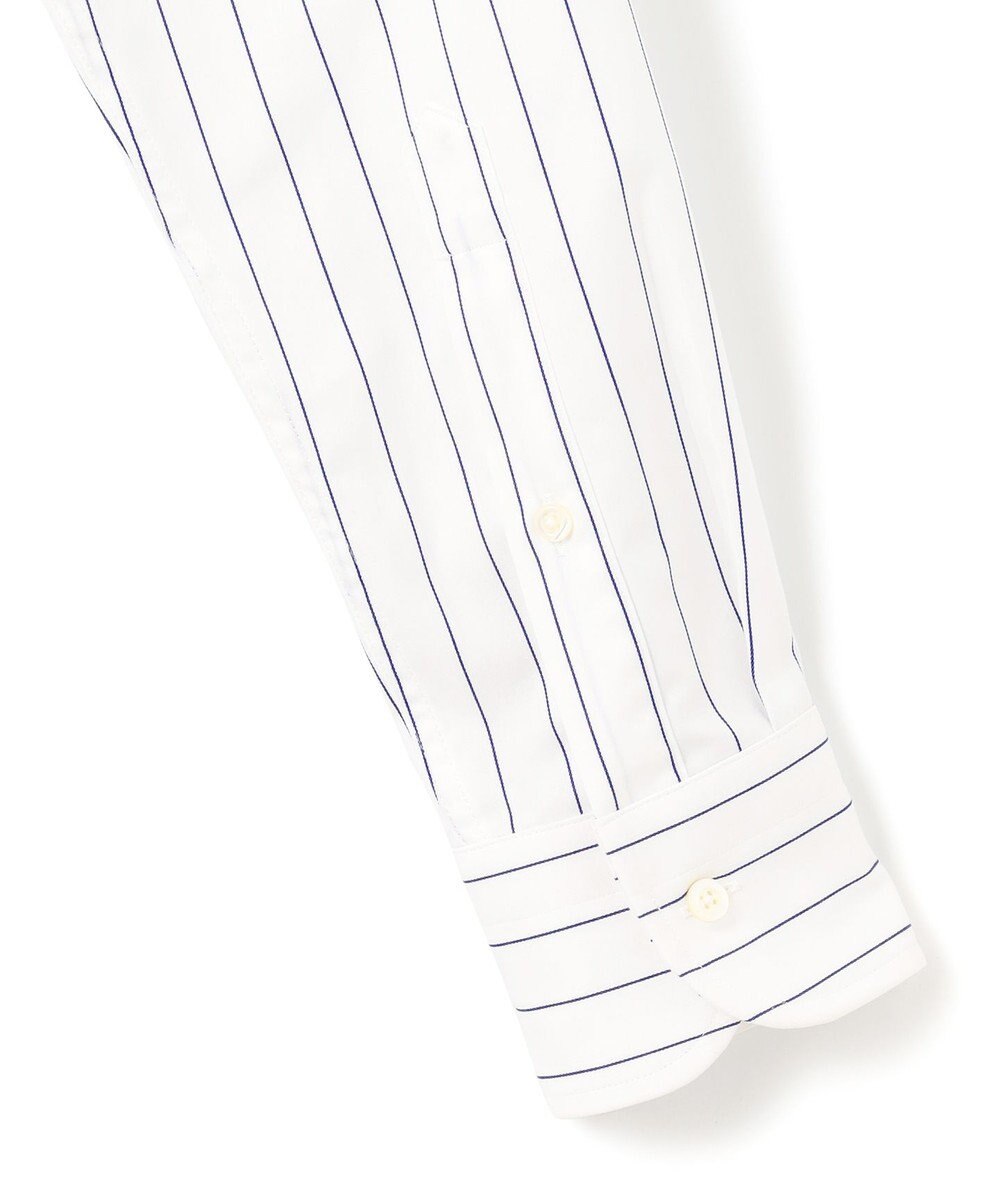 J.PRESS MEN 【PREMIUM PLEATS / 形態安定】スーピマコットンボールドストライプ ドレスシャツ / B.D. 