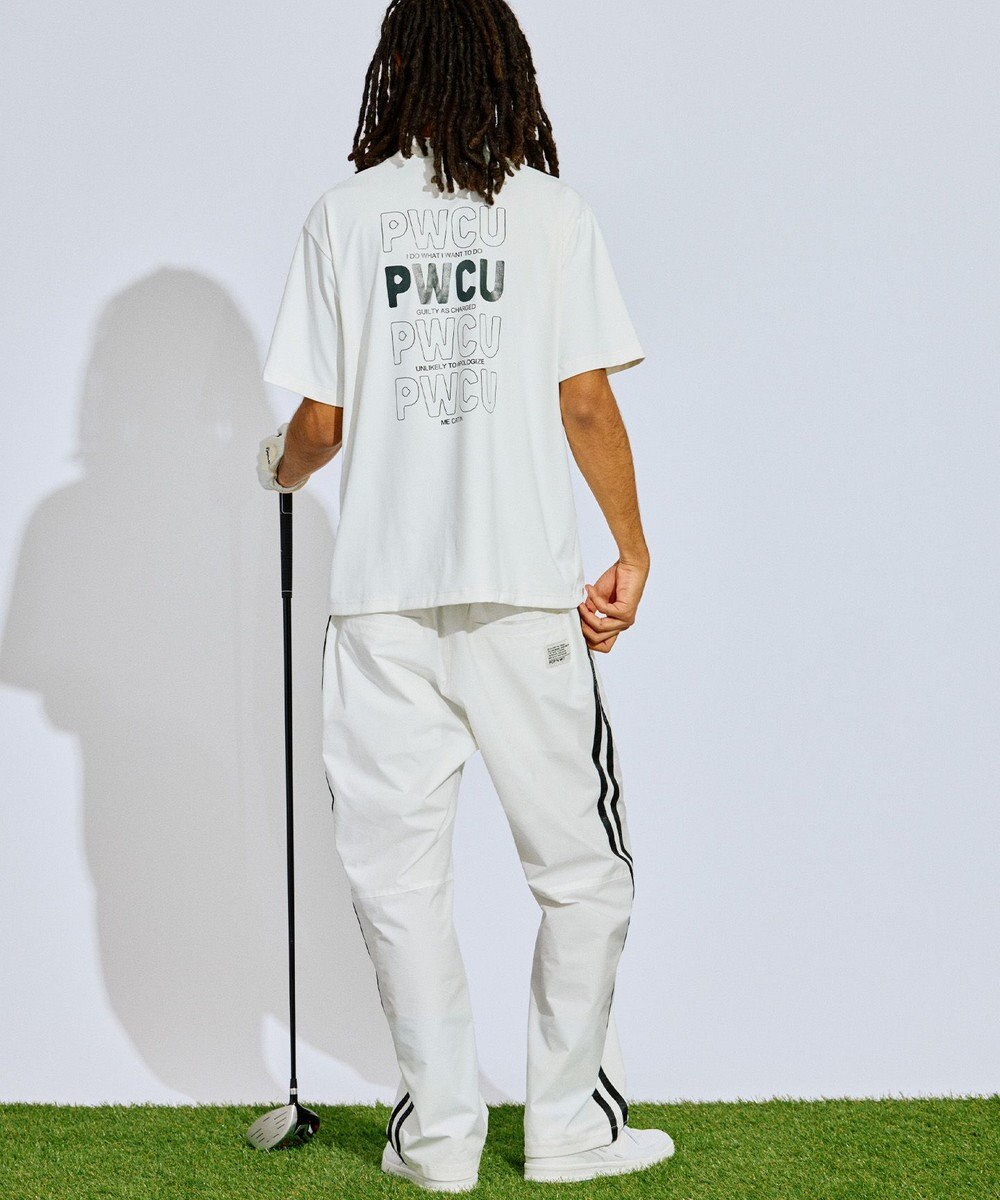 PW CIRCULUS 【撥水加工/ストレッチ】サイドストライプ ワイドパンツ ゴルフ 