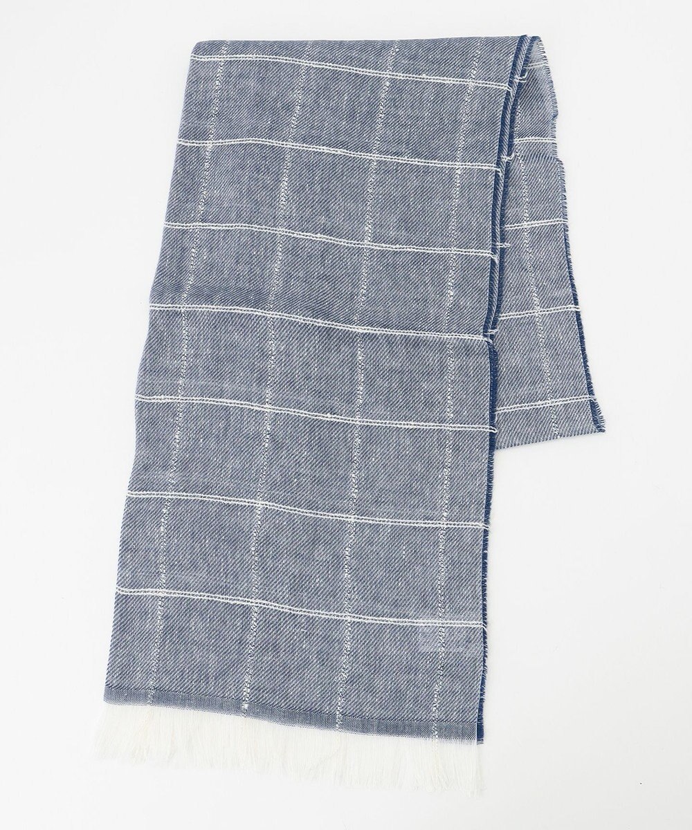 JOSEPH ABBOUD 【イタリア製】スラブチェックジャガード ストール 