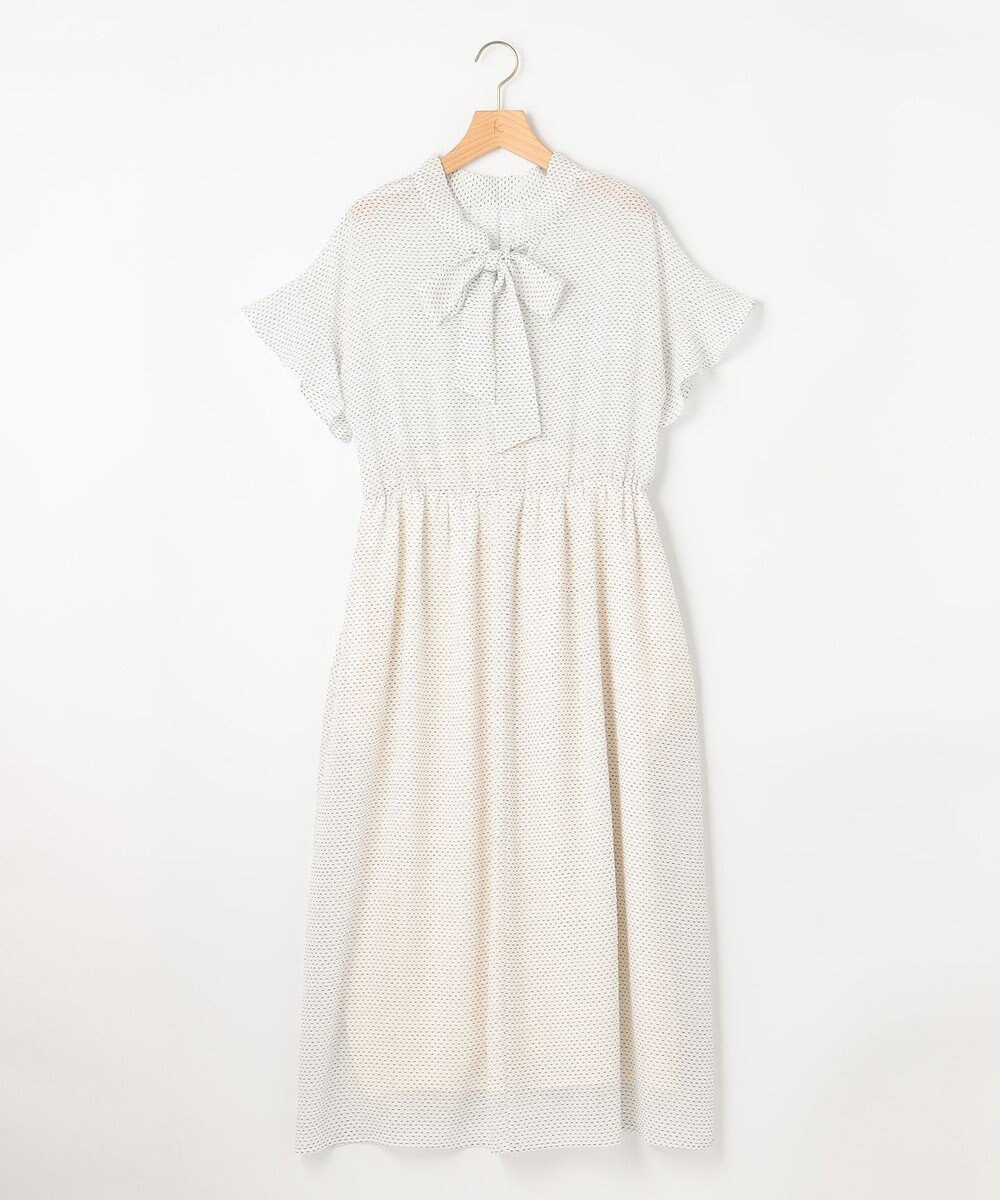 組曲 【WEB限定・2WAY】サッカードビードットプリント ワンピース 