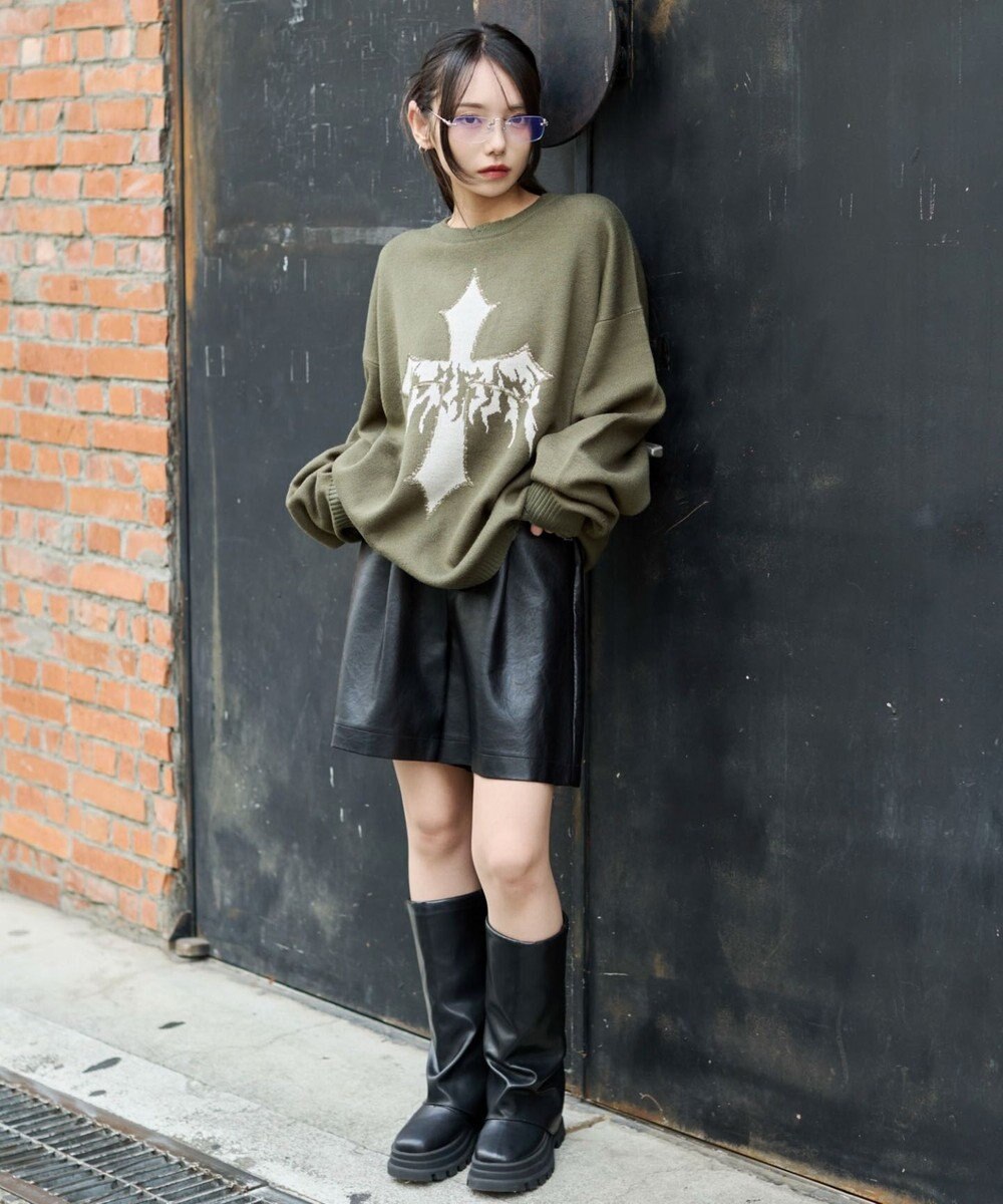 WEGO ダメージジャガードプルオーバー 