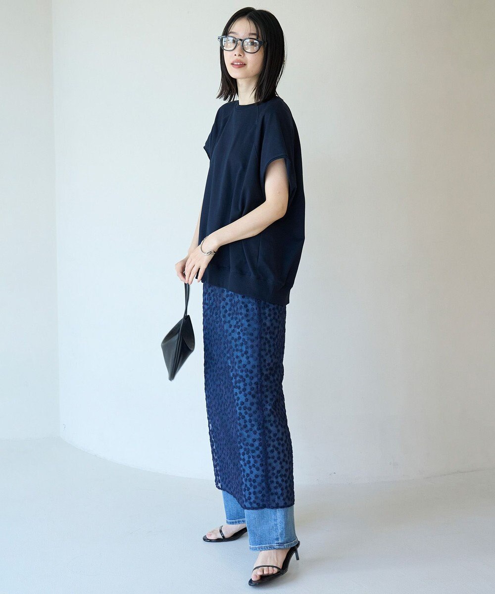 UNFILO L エンブロイダリー レーススカート 