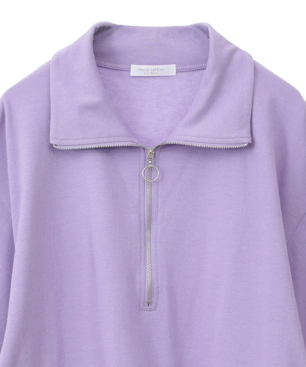 Green Parks ７分袖ハーフＺＩＰプルオーバー 