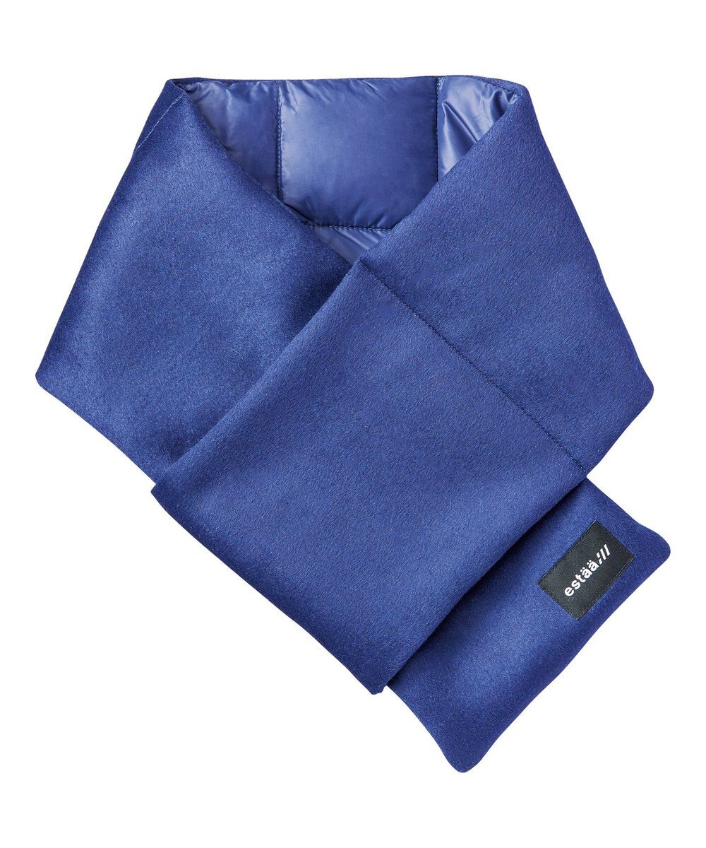 MOONBAT estaa ダウンマフラー 無地／手洗い可／ポケッタブル 