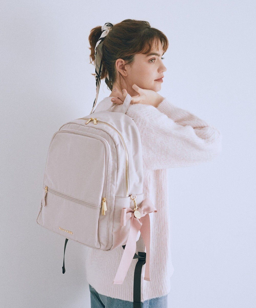 Maison de FLEUR 撥水加工ポケットリボンリュック 