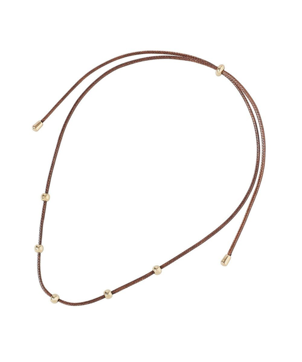 earth music&ecology メタルポイントコードネックレス 