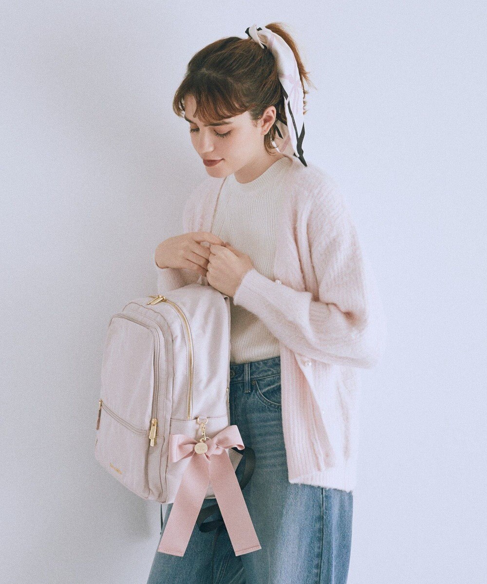 Maison de FLEUR 撥水加工ポケットリボンリュック 