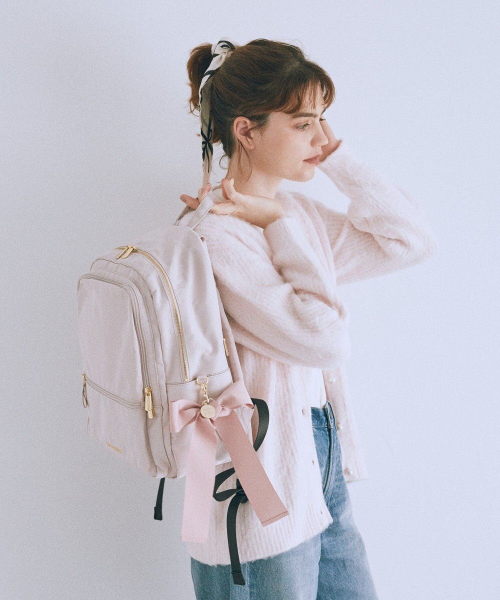 Maison de FLEUR 撥水加工ポケットリボンリュック 