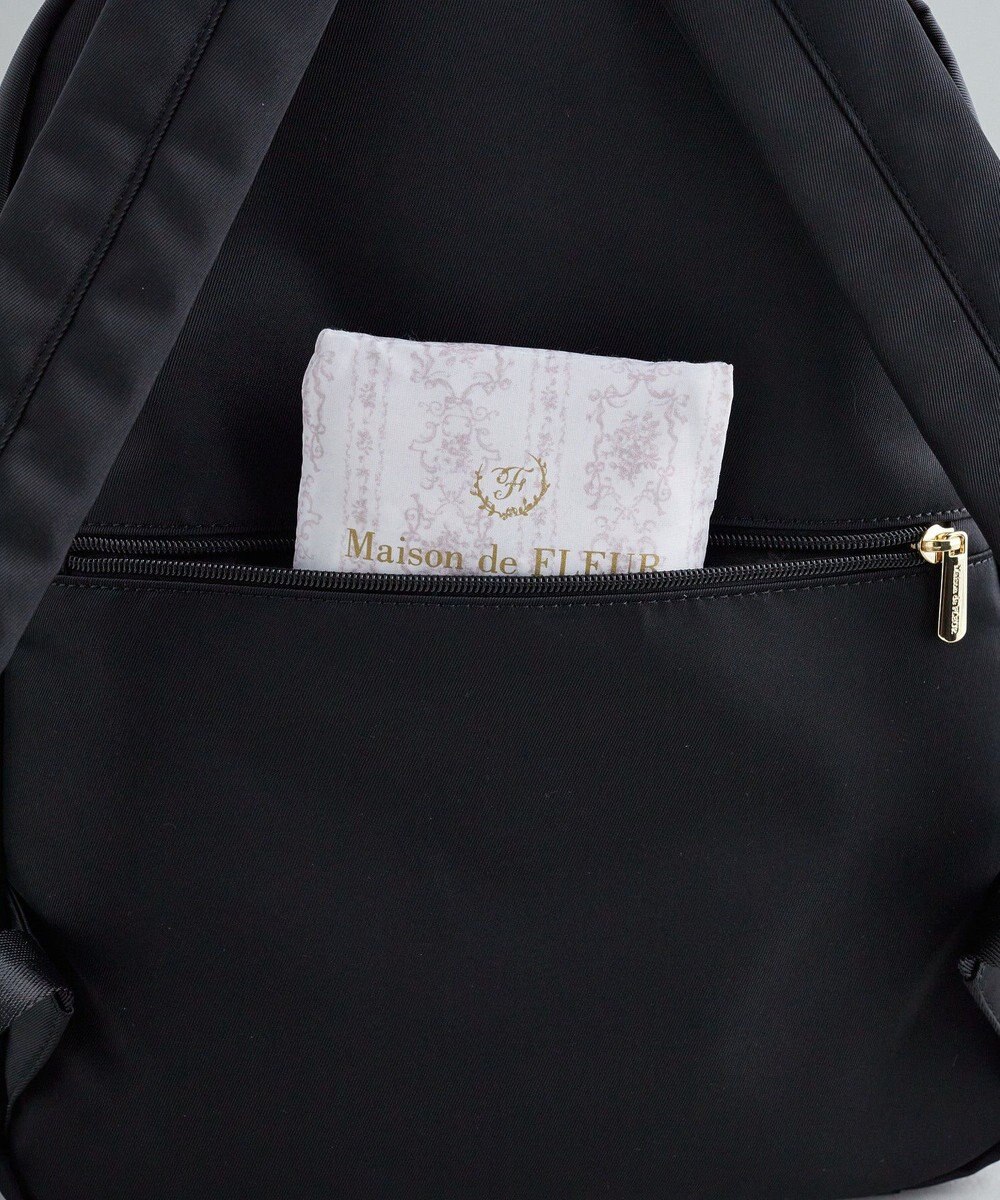 Maison de FLEUR 撥水加工ポケットリボンリュック 